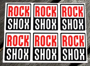 RockShox x6 Cycle Bike Frame Fork Decals Stickers MTB - Picture 1 of 1