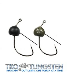 *** TKO Tungsteno Weedless WACKY rig jighead ** confezione da 10, 3 misure, 2 colori*** - Foto 1 di 1