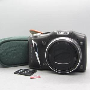 Canon Digital Camera PowerShot SX130 IS 12.0MP Black Tested - Picture 1 of 8