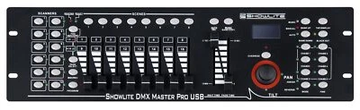 B-WARE 192 Kanal Profi DMX Controller USB LED DJ Licht Steuerung Rack Lichtpult - Bild 1 von 4