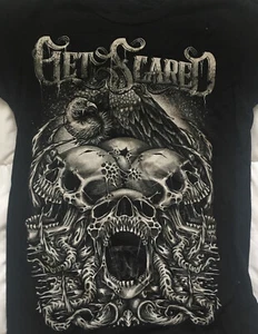 Vintage Get Scared Band Herren T-Shirt Schwarz Kurzarm Alle Größen S-4XL JJ883 - Bild 1 von 3