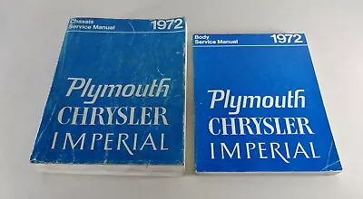 Manual De Taller Plymouth / CHRYSLER + IMPERIAL - 2 Tomos - De 1972 - Imagen 1 de 4