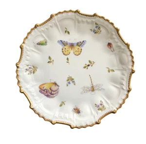 Anna Weatherley Spring in Budapest Star Plate Butterflies 24K Gold Rim 8.5" - Picture 1 of 11