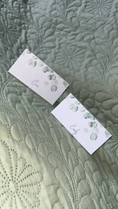10 Personalised wedding name place cards - Picture 1 of 5