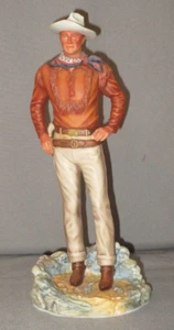 Franklin Mint John Wayne The Duke Hand Painted Porcelain 11" Figurine Statue - Picture 1 of 15