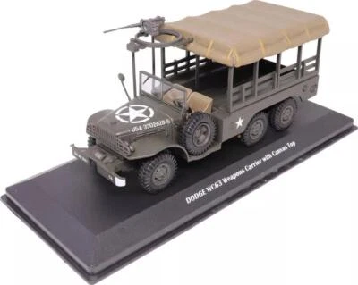 Dodge WC63 Weapons Carrier w/ Canvas Top Olive Drab United States Army 1/43 - Image 1 of 4