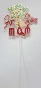 For You Mom"" palos con flores - 6 piezas - Imagen 1 de 2