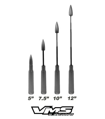 ANTENA BALA TELESCÓPICA CALIBRE 50 VMS GUNMETAL PARA TOYOTA FJ CRUISER 4 CORREDORES Foto 1 de 4