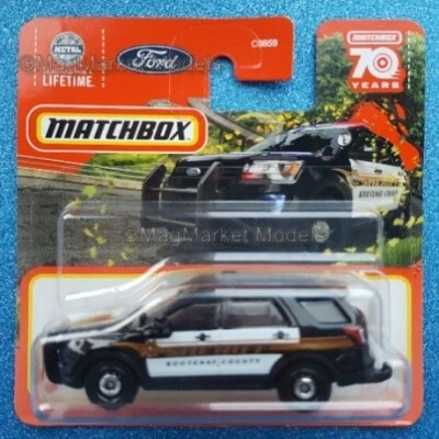 MATCHBOX · 2016 FORD INTERCEPTOR UTILITY · SHERIFF · 1:64 · BRAND NEW & SEALED - Image 1 of 2