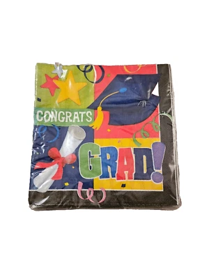 Graduation Napkins 1 Packs of 20ct 13" x 13" Congrats Paper Napkins - Image 1 of 2