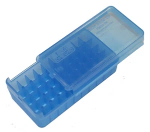 MTM P50SS-9M-24 MTM SIDE SLIDE BLUE HANDGUN AMMO BOX 9MM - 50 ROUND - NEW - Picture 1 of 1