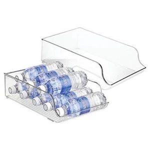 iDesign BPA-Free Plastic Water Bottle and Drink Holder Fridge Organizer Bin for - Picture 1 of 5