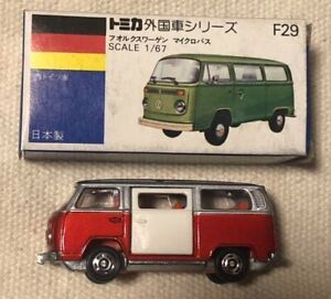 Tomica Blue Box F29 Volkswagen Microbus Foreign Car Series Rare (Mint) from JPN