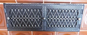 Lüftungsgitter Kachelofen Kamin Schmiedeeisen Warmluftgitter - Bild 1 von 3