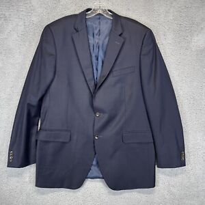 Peter Millar Blazer Mens 44T Tall Navy Blue Wool Sport Coat Jacket