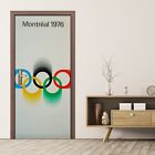 Türposter Klebefolie Türtapete selbstklebend Montreal Olympische Spiel Vintage