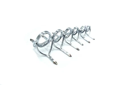 Rod Building Guide Set 9 Pack, Double Foot, Silver or Black Very Durable - Image 1 of 4