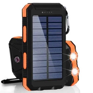 Szybkie ładowanie 20000 mAh Solar Power Bank z dwoma portami USB i latarkami - Zdjęcie 1 z 6