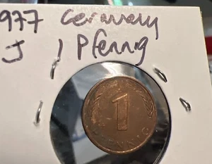 1977 J GERMAN 1 PFENNIG - Picture 1 of 3
