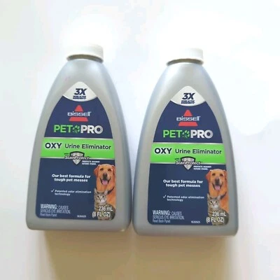 Bissell Cleaner Pet Pro Oxy Urine Eliminator with Stain Protect 2pc 8oz/ea NEW - Image 1 of 4