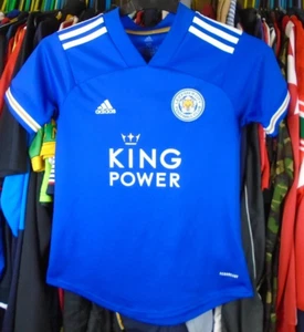 LEICESTER CITY 2020  HOME adidas FOOTBALL SOCCER SHIRT JERSEY WOMENS XS SIZE 4-6 - Picture 1 of 5