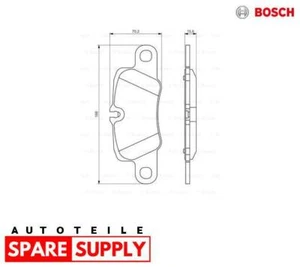 Brake pad set, disc brake for Porsche Bosch 0 986 494 431 - Picture 1 of 6