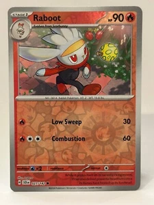Raboot 027/142 Reverse Holo - Pokemon TCG Stellar Crown - Near Mint - Picture 1 of 2