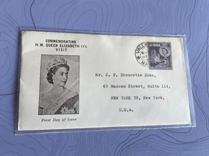 Malta 1954 FDC +QEII Coronation #SG262 +Queen Portrait Mono-Color Cachet - Picture 1 of 2