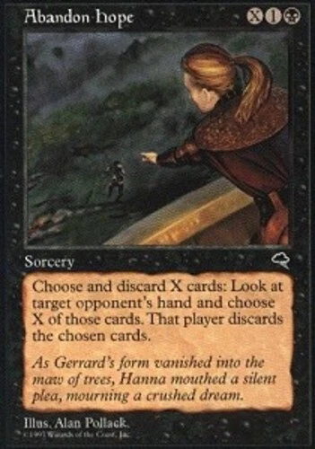 Abandon Hope ~ Moderately Played Tempest MTG Magic UltimateMTG Black Card - Image 1 of 1