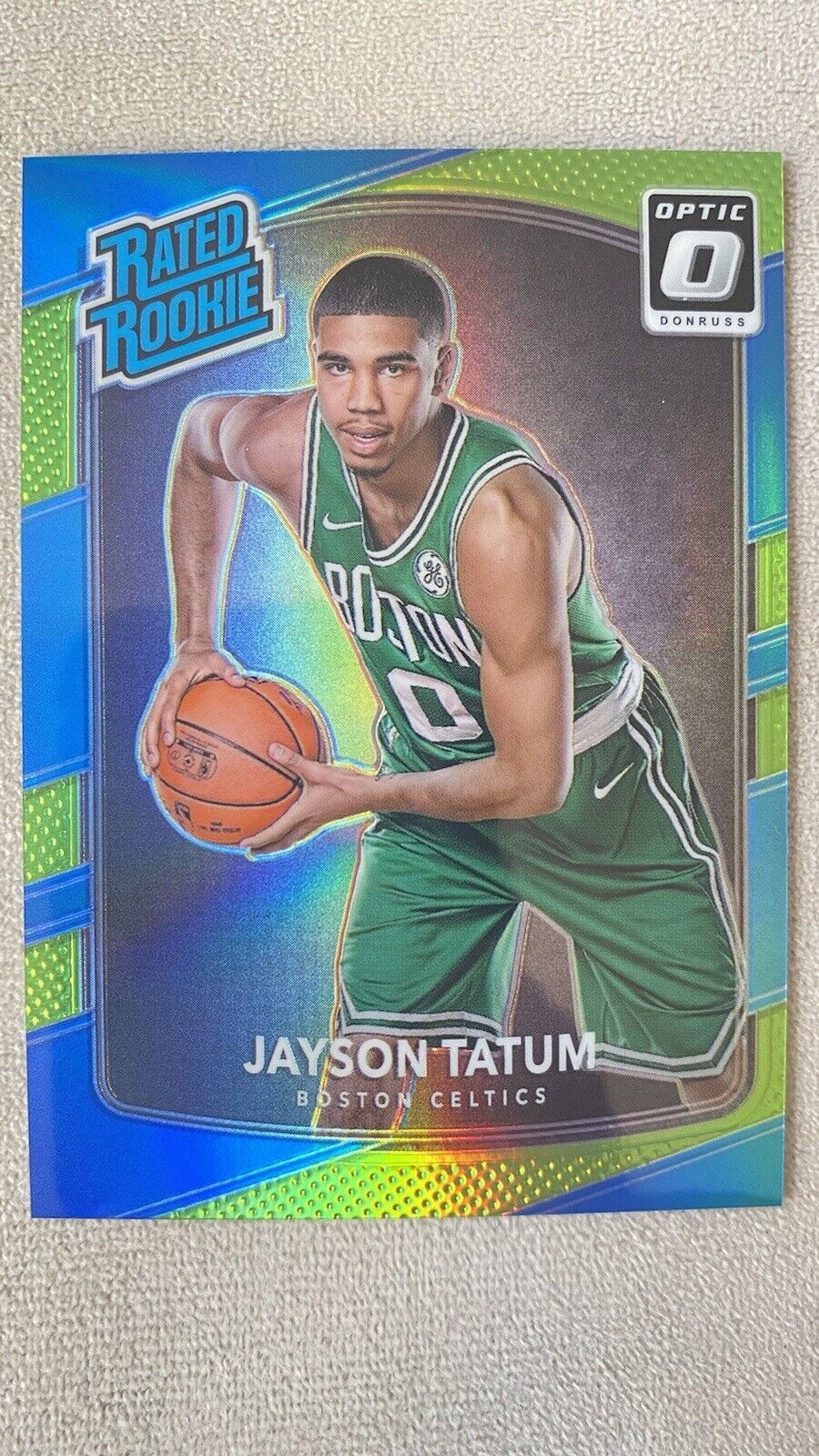 2017-18 Jayson Tatum Donruss Optic Rated Rookie #198 RC Lime Prizm /175 Celtics