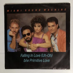 Miami Sound Machine - Falling In Love ( Uh-Oh ) 1986-7’ Single 45rpm Record  - Imagen 1 de 4