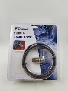 Targus Defcon CL Laptop Notebook Kabel Bezpieczeństwo Blokada kombinowana PA410U NOWY - Zdjęcie 1 z 4