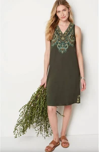 J.Jill ~ 2X ~ NEW Very Pretty Embroidered-Paisley Dress ~ NWT LAST ONE! - Picture 1 of 6