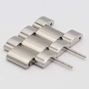 HAMILTON Genuine 3 Link Jazzmaster Men's Watch Band Bracelet Parts Silver 20mm - Picture 1 of 3