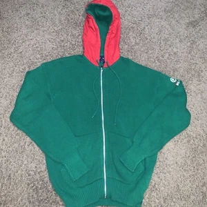 Vintage Ralph Lauren Polo Christmas Block Hoodie Men’s M 92 Rare - Picture 1 of 6