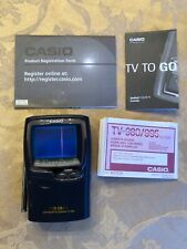 Vintage Casio 2.3 Inch LCD Color Television TV-980B UHF VHF with manuals- TESTED
