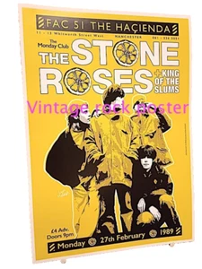 THE STONE ROSES - Manchester, Uk - 27 febbraio 1989 poster concerto -1108 - Imagen 1 de 2