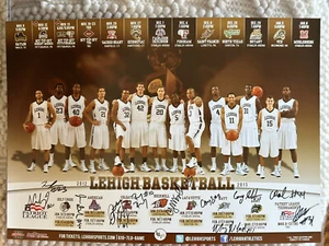 LEHIGH UNIVERSITY MEN'S BASKETBALL 2012/13 SIGNED C J McCOLLUM SCHEDULE POSTER - Picture 1 of 4