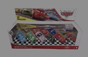 Disney Cars Piston Cup 11-pack 1:55 Scale Toupe Chick King Mia Tia Tongue Mcquee - Picture 1 of 1