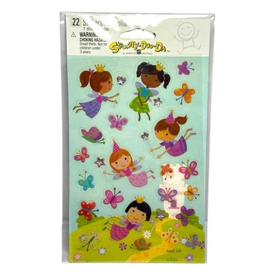 AGC Stickety-Doo-Da Stickers - Princesses Fairies  - 1 Sealed Pack (2 Sheets) - Image 1 of 3