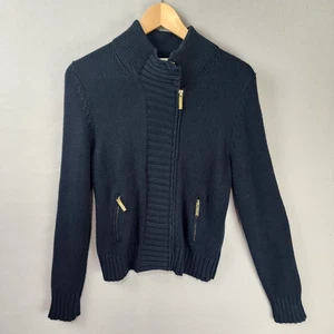Michael Kors Pullover Jacke schwarz Strick Reißverschluss Größe PL - Bild 1 von 10