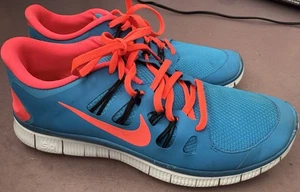 Nike Free 5.0 579959-464 Blau Pink Laufschuhe Turnschuhe Herren Größe 12 - Bild 1 von 11