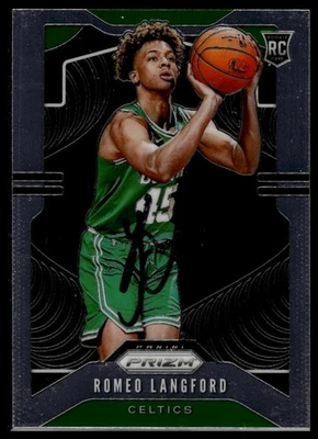 2019-20 Panini Prizm #260 Romeo Langford Prizms Green IP Autograph Signed - Image 1 of 2