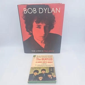Bob Dylan Lyrics 1961-2012 HC + Beatles A Hard Day’s Night 1964 1st PB Lot - Bild 1 von 16