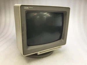 Monitor workstation terminale display 14 pollici IBM 3477 InfoWindow vintage - Foto 1 di 12