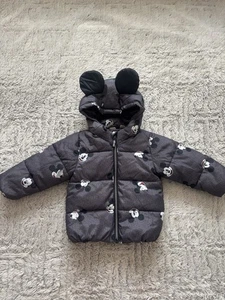 Age 2 H & M Mickey Mouse Puffer Coat - Picture 1 of 5