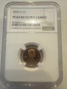 2003-S PF69 Lincoln Cent Memorial Penny Ultra Cameo PROOF NGC PR69 RD - Picture 1 of 2