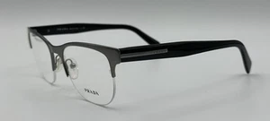 Neu Prada Italy VPR 54R DHG-101 54-20-140 Gunmetal Halbrand Brille Brillengestell D12 - Bild 1 von 5
