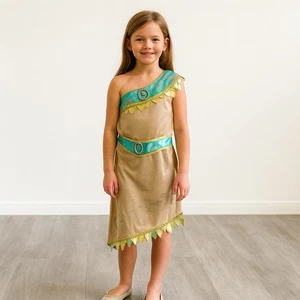 Disney Store Pocahontas girls tan&blue costume - Picture 1 of 7