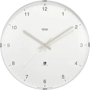 Lemnos North Clock White T1-0117 WH Wall Clock T1-0117 φ320×d56mm Japan New - Picture 1 of 4